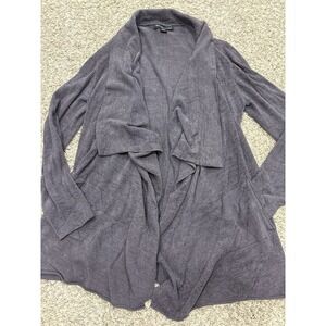 Barefoot Dreams CozyChic Lite Calypso Wrap Cardigan Sweater Womens L/XL Gray